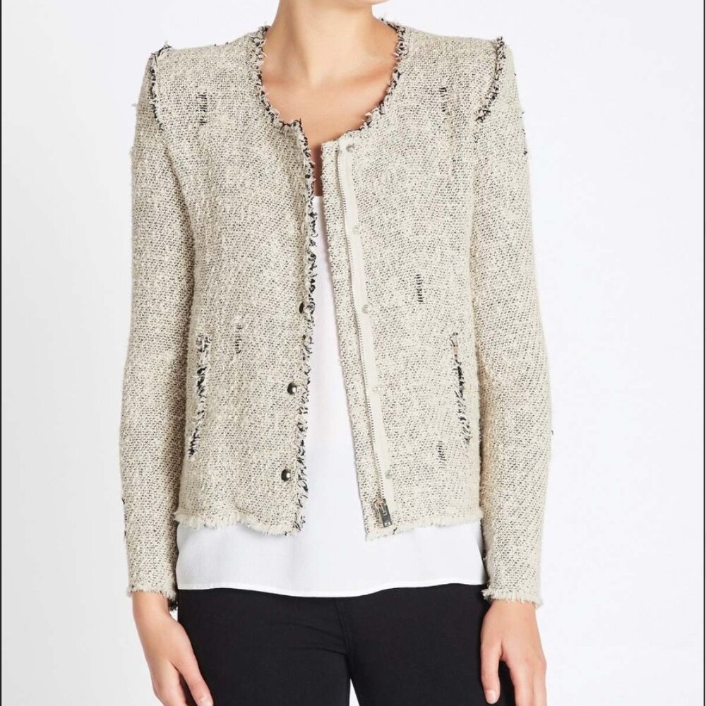 IRO Agnette Distressed Tweed Jacket